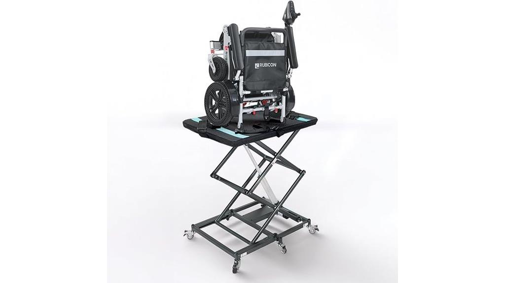 portable wheelchair lift device