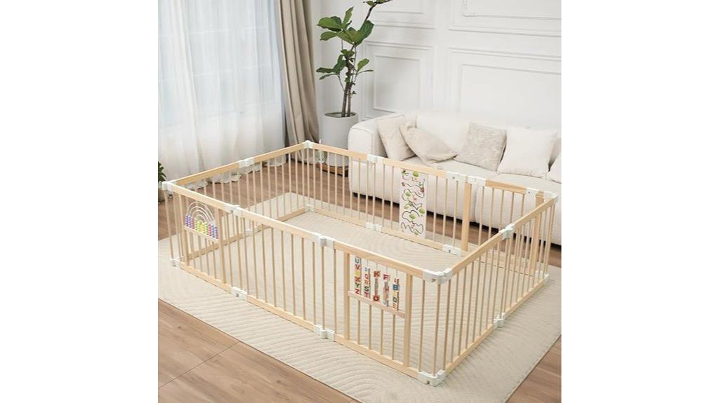 portable wooden play area