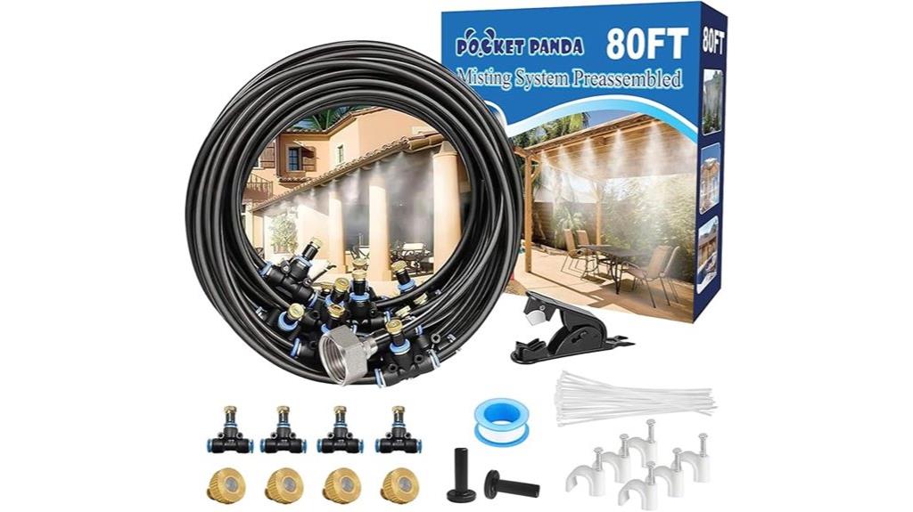 pre assembled outdoor misting system