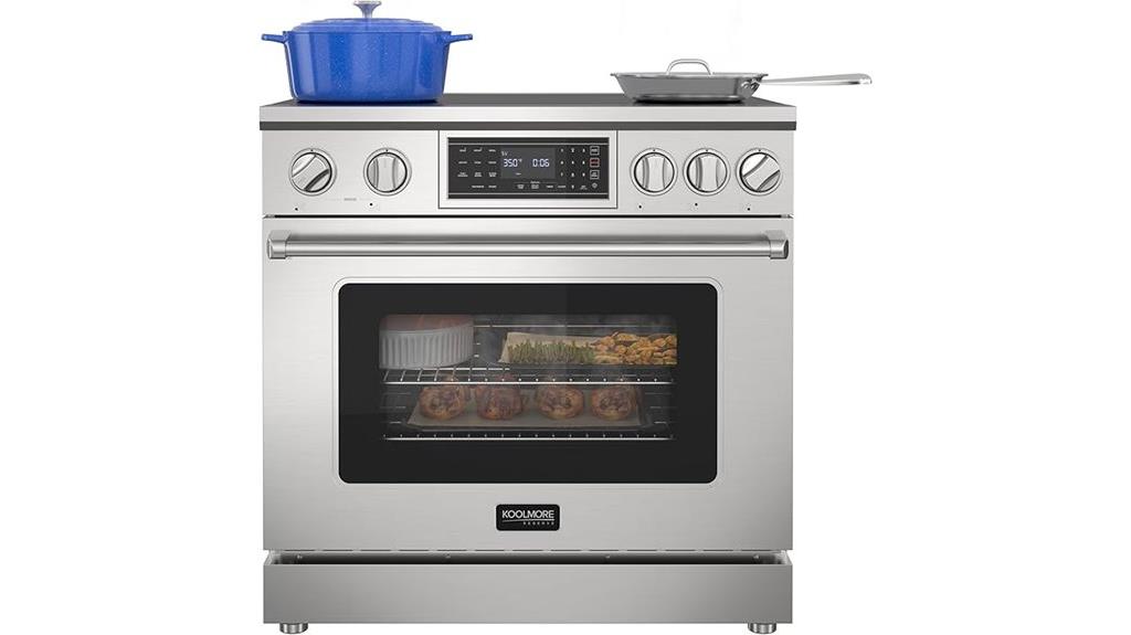 professional 36 inch induction range