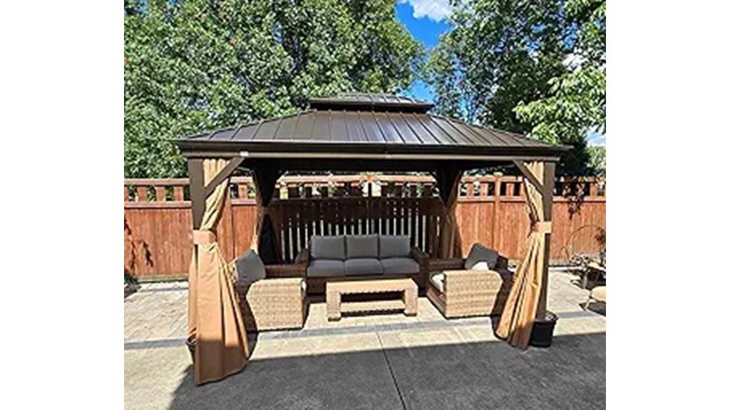 purple leaf gazebo set