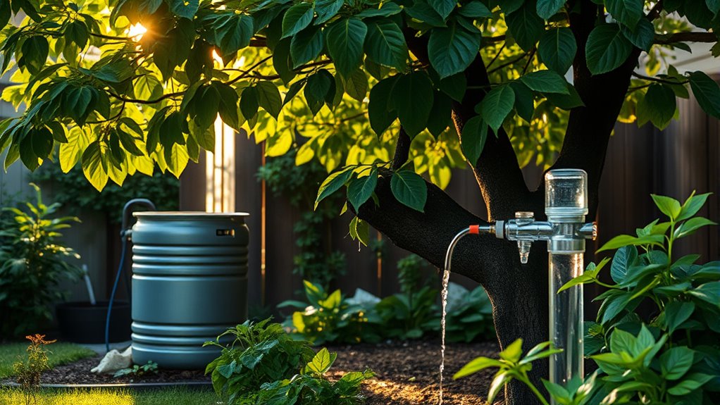 rainwater harvesting and drip irrigation