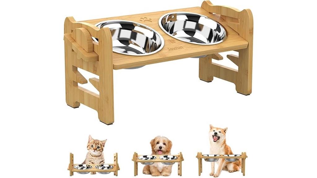 raised pet bowl stand