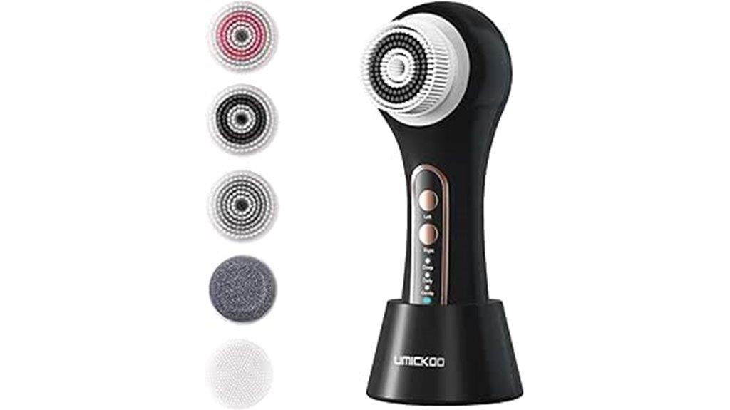 rechargeable brush with five heads
