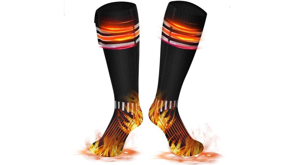 rechargeable heated sock levels
