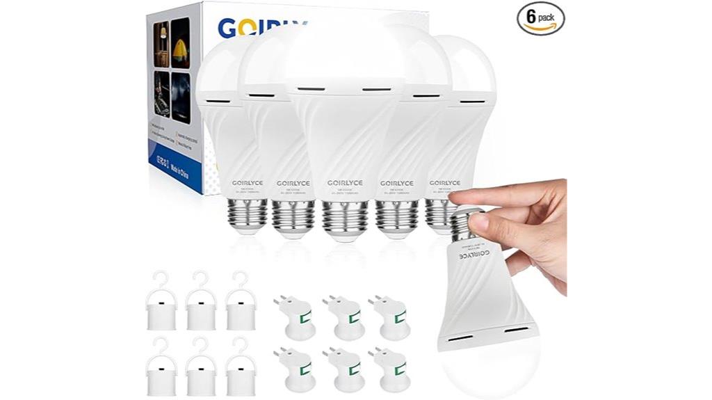rechargeable led bulb pack