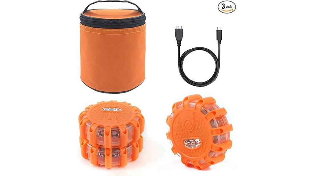 rechargeable led safety flares