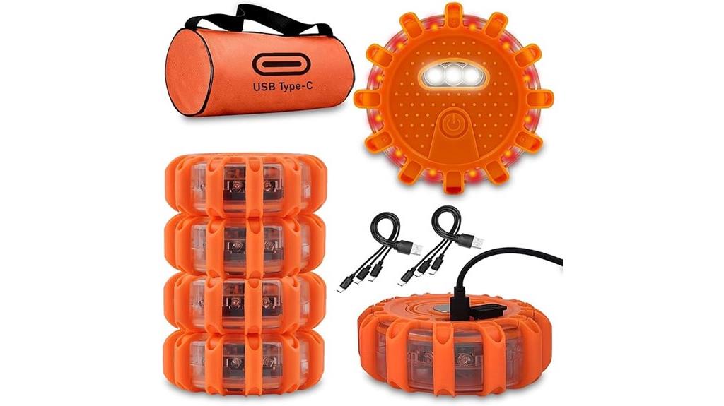 rechargeable usb led flares