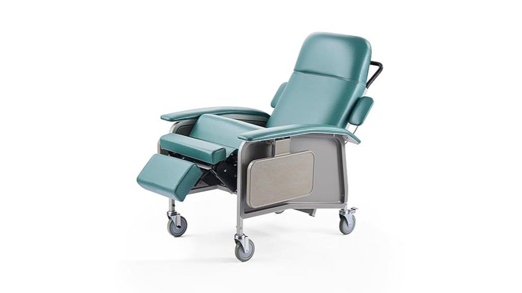 recliner geri chair wheels