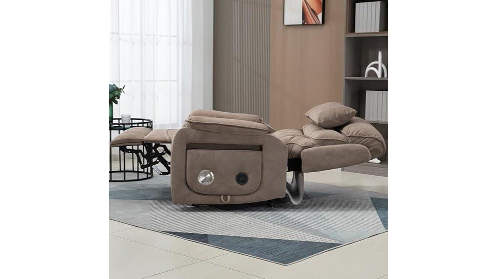 recliner with massage features