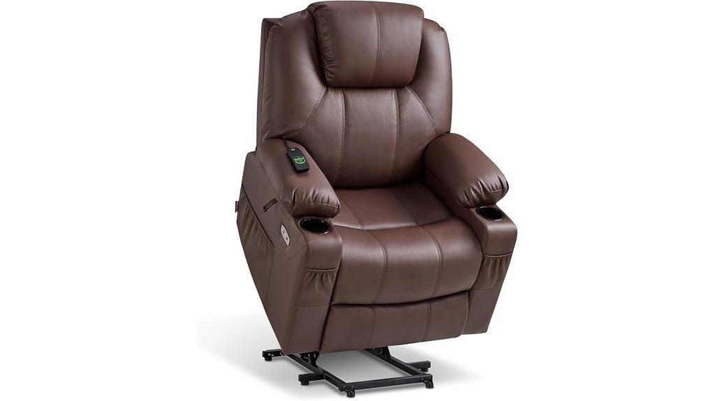 recliner with massage features