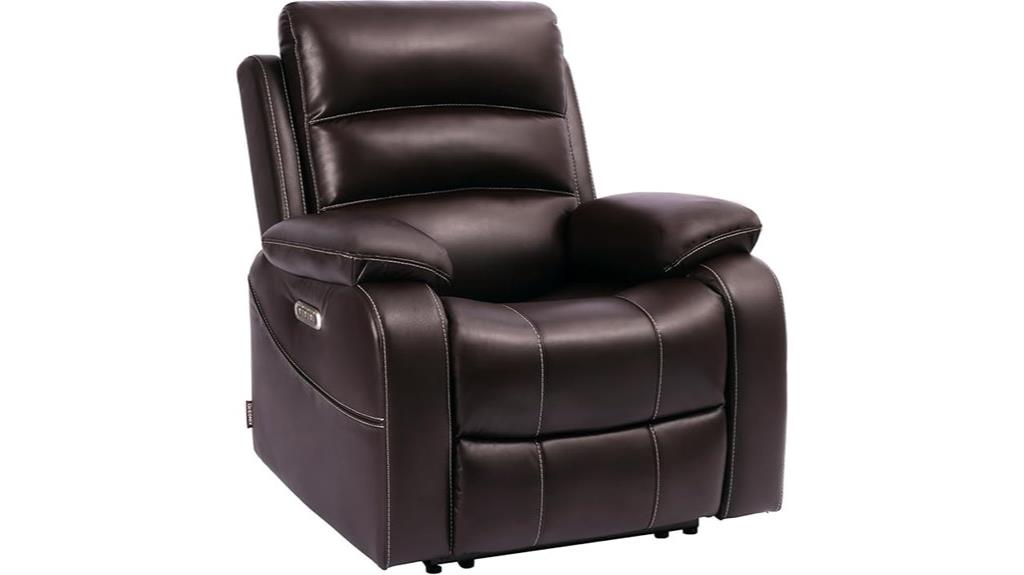 recliner with massage heat