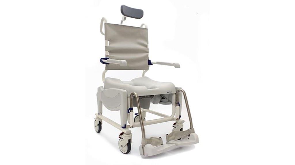 reclining shower wheelchair