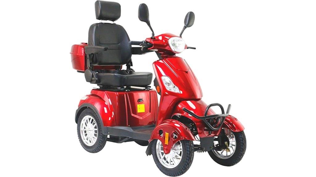 red mobility scooter for seniors