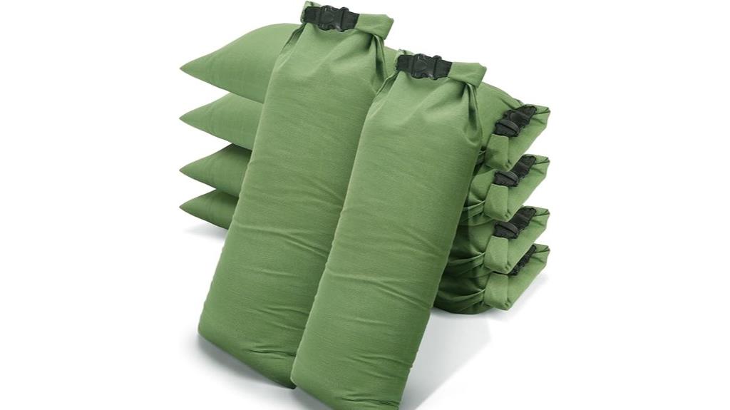 reusable canvas flood sandbags