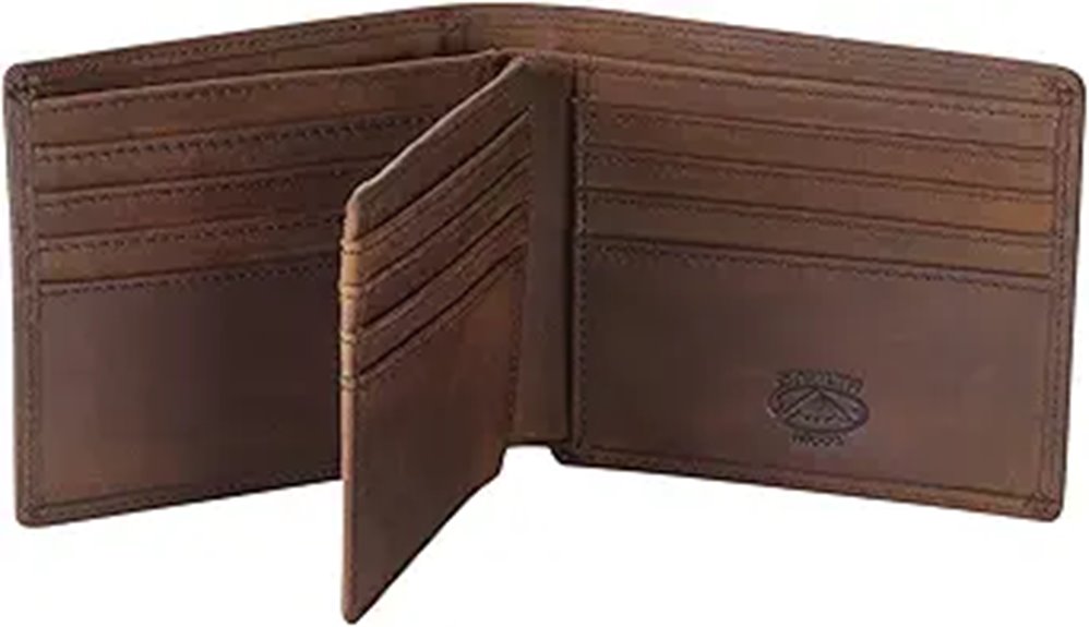 rfid blocking leather wallet