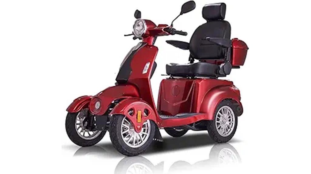 robust four wheel scooter