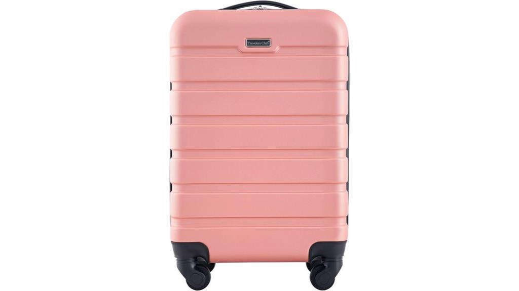 rose gold 22 inch carry on