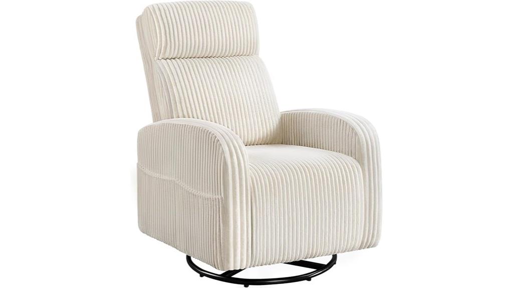 rotating nursery glider chair