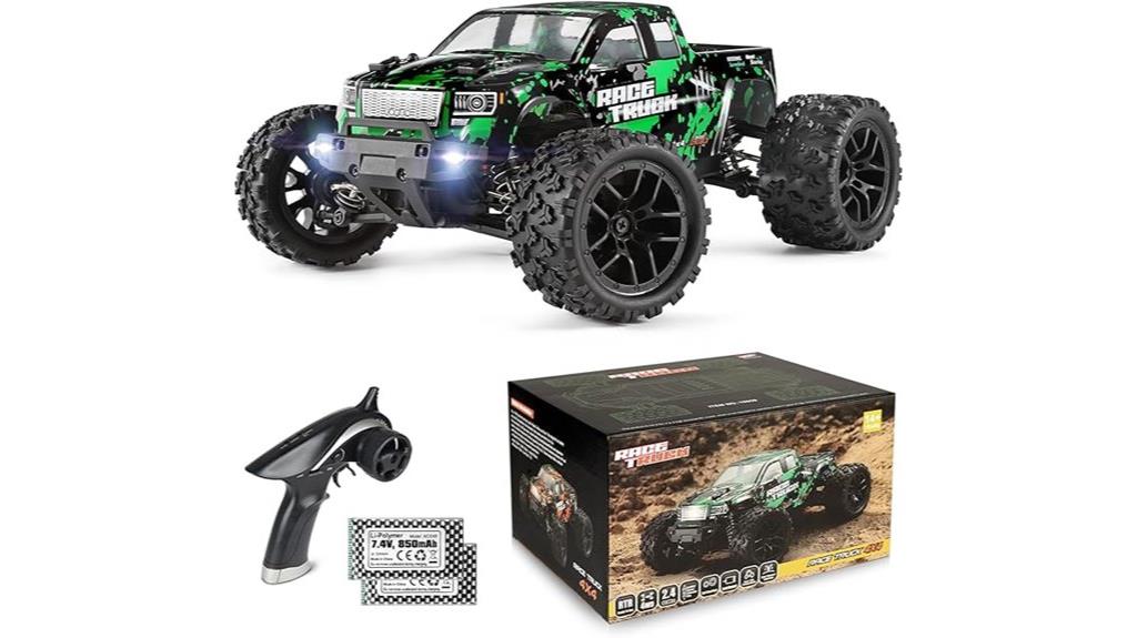 scaled rc car with batteries
