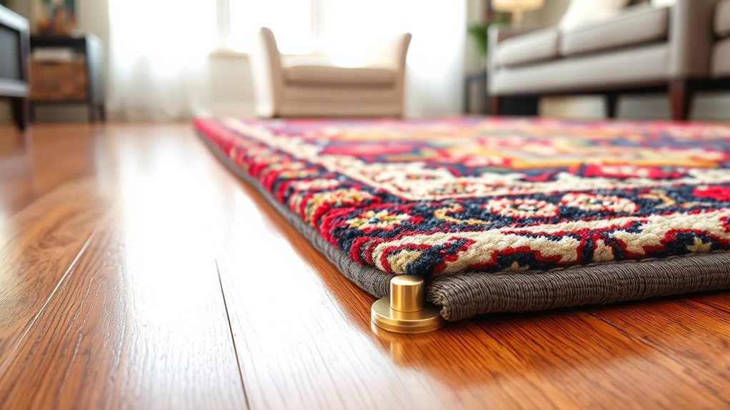 secure rugs with non slip