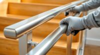 securely attach stair handrails