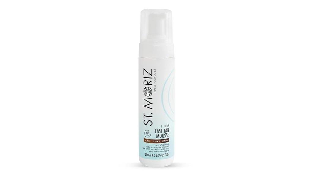 self tanner mousse 1 hour