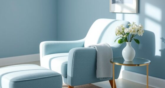 serene blue interior design