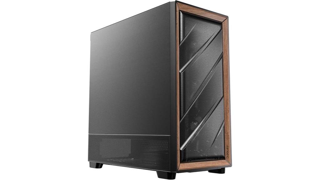 silent walnut pc case