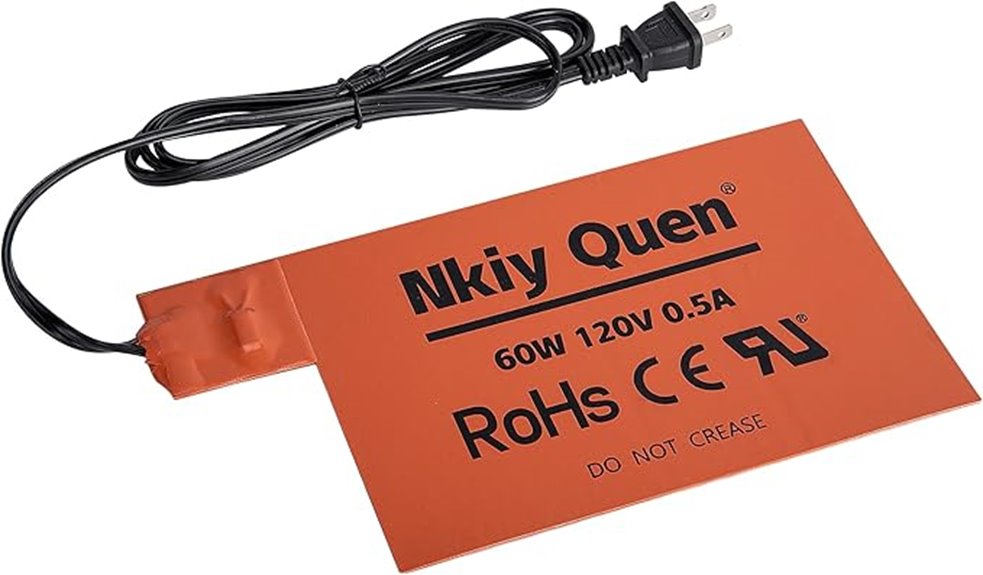 silicone battery pad with thermostat