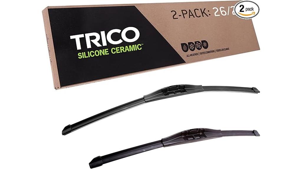 silicone ceramic wiper blade