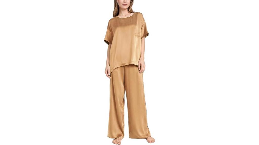 silk satin pajama set