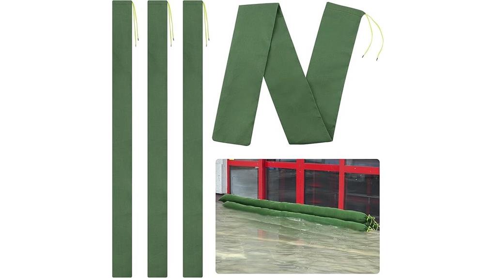 six inch flood sand bags