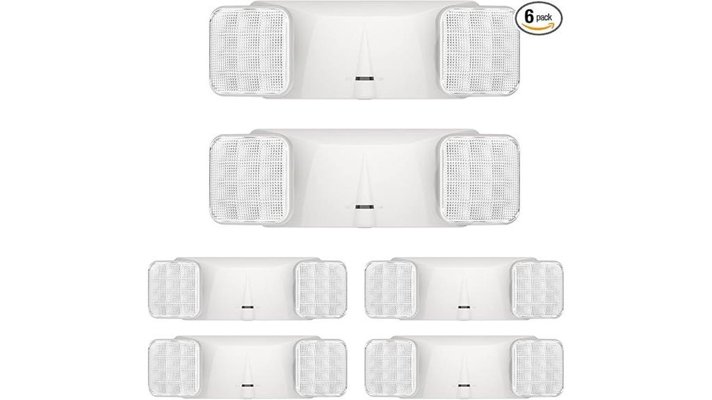 six pack led emergency lights