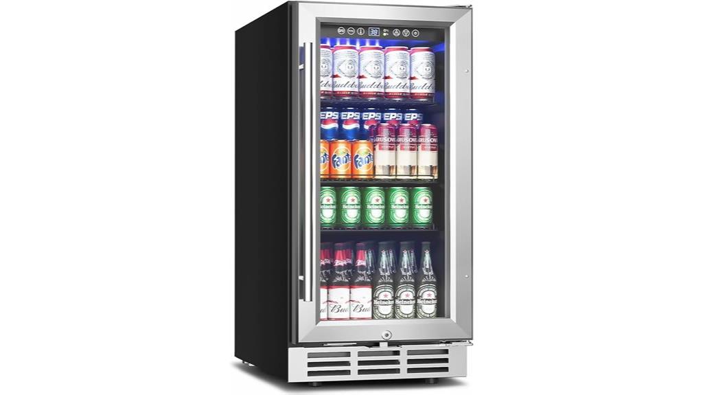 slim glass door cooler