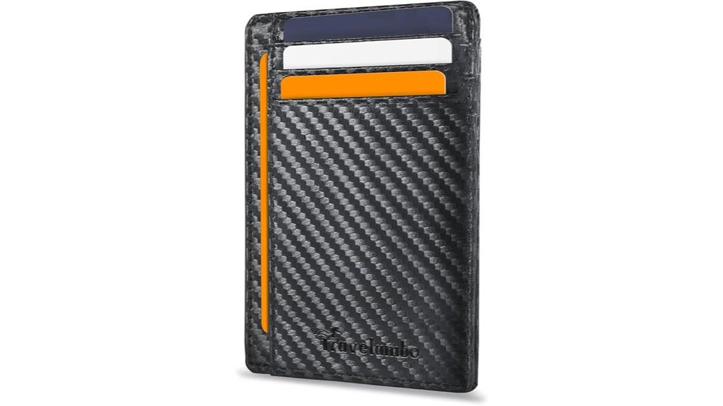 slim rfid leather wallet