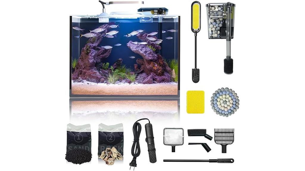 small 5 gallon aquarium set