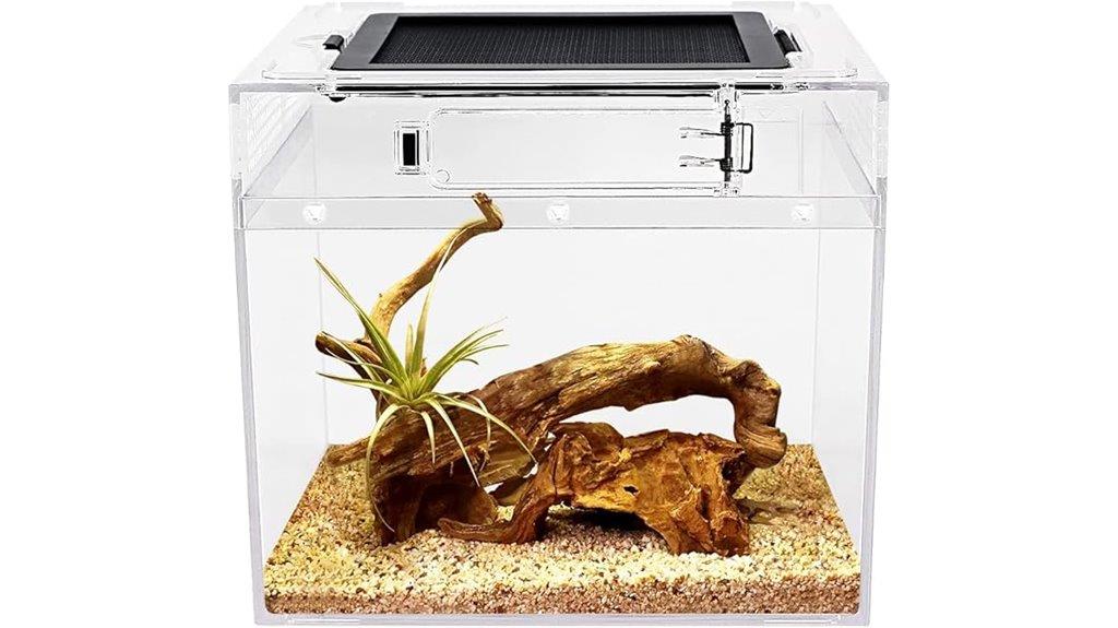 small 8x8x8 reptile tank