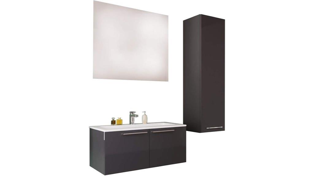 small bathroom vanity with led