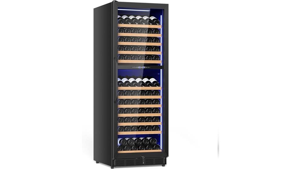 small dual zone wine fridge