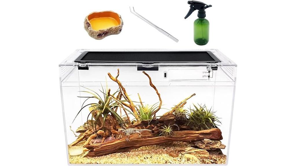 small reptile enclosure dimensions