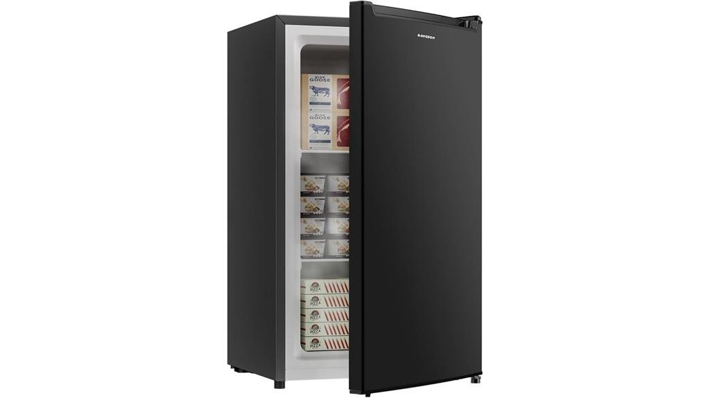 small upright freezer