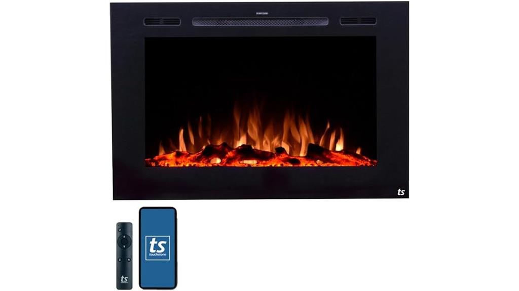 smart electric fireplace forte