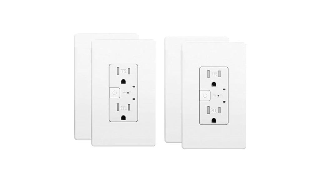 smart in wall outlet pack