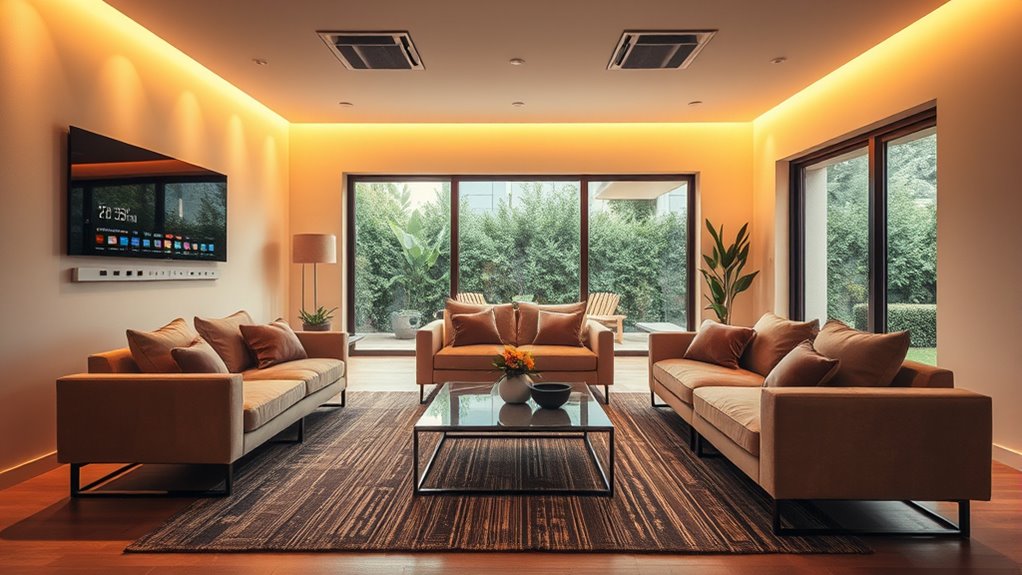 smart lighting and acoustic control