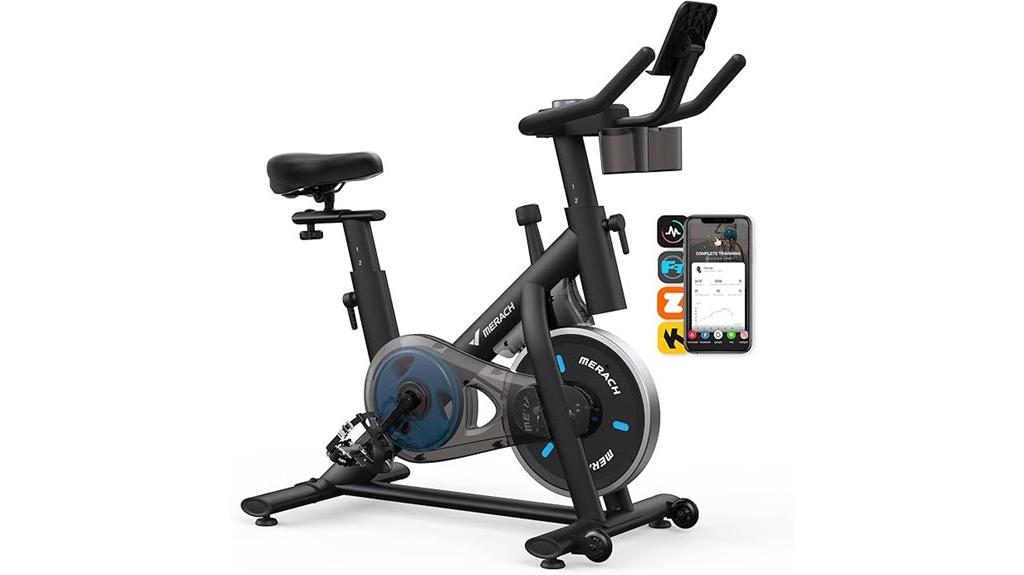 smart low noise indoor bike