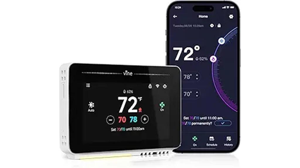 smart thermostat with nightlight