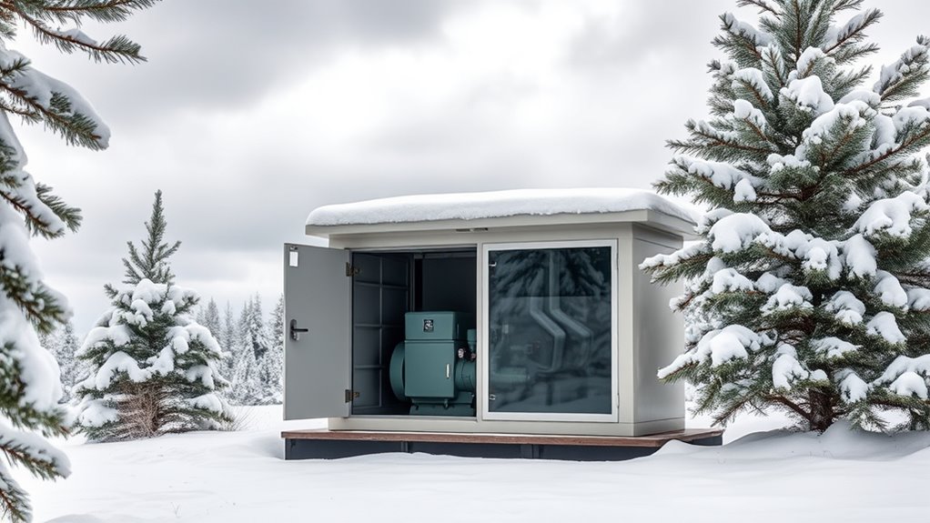 snow proof generator enclosures