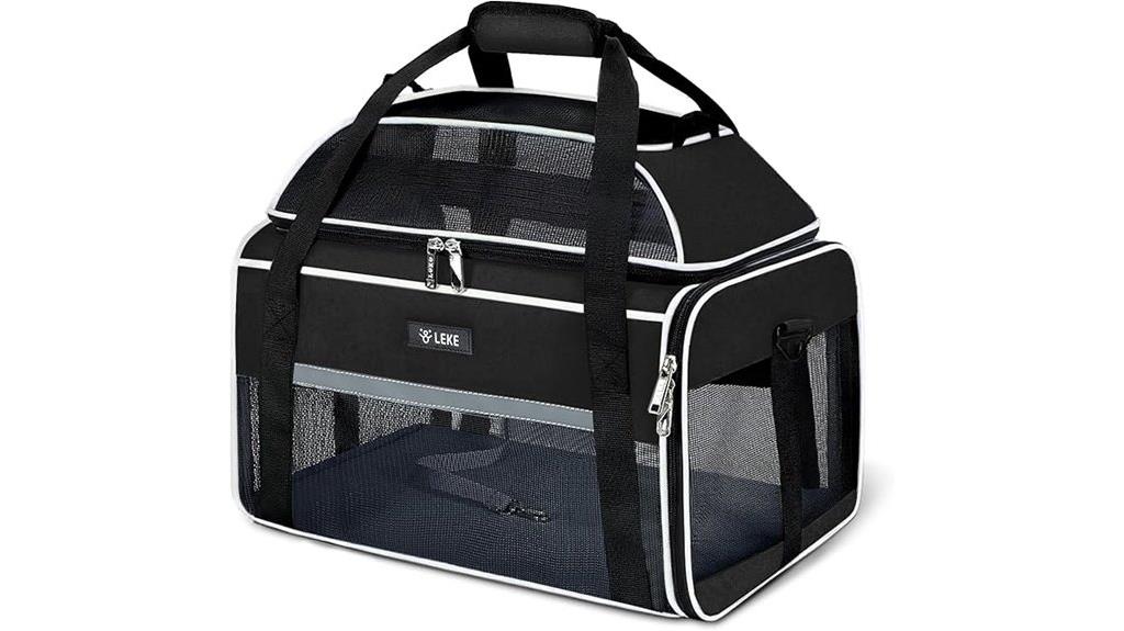 soft sided pet travel carrier