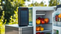 solar powered refrigerator battery banks